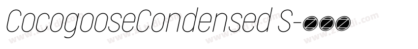 CocogooseCondensed S字体转换